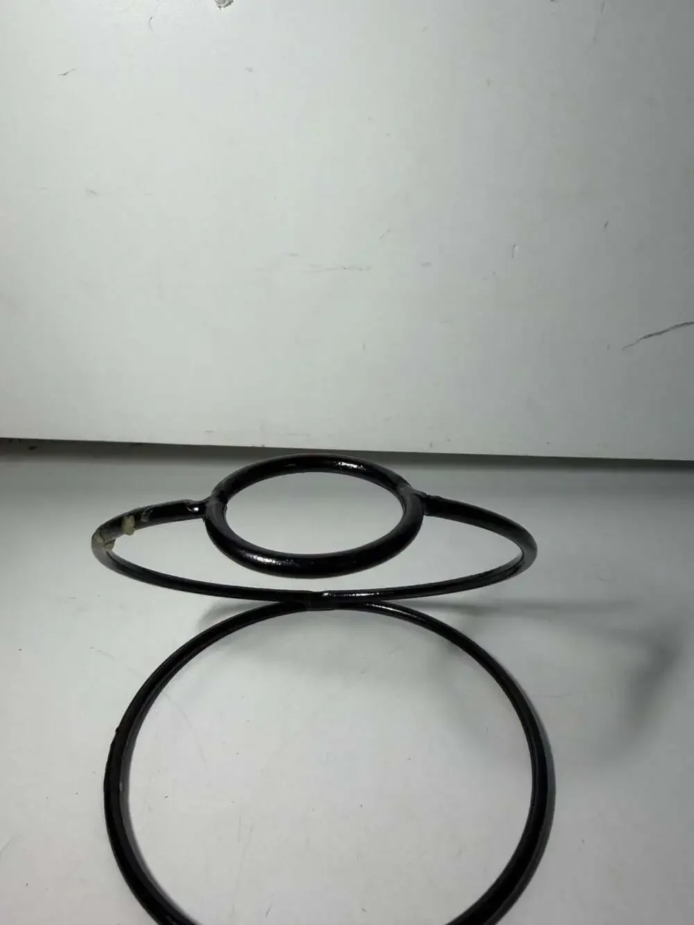 Matte Black Metal Towel Ring